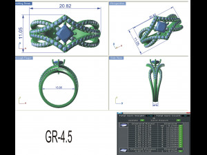 diamond ring for ladies Model do druku 3D