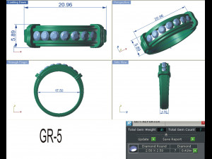 diamond ring for ladies Modelo de Impressão 3D