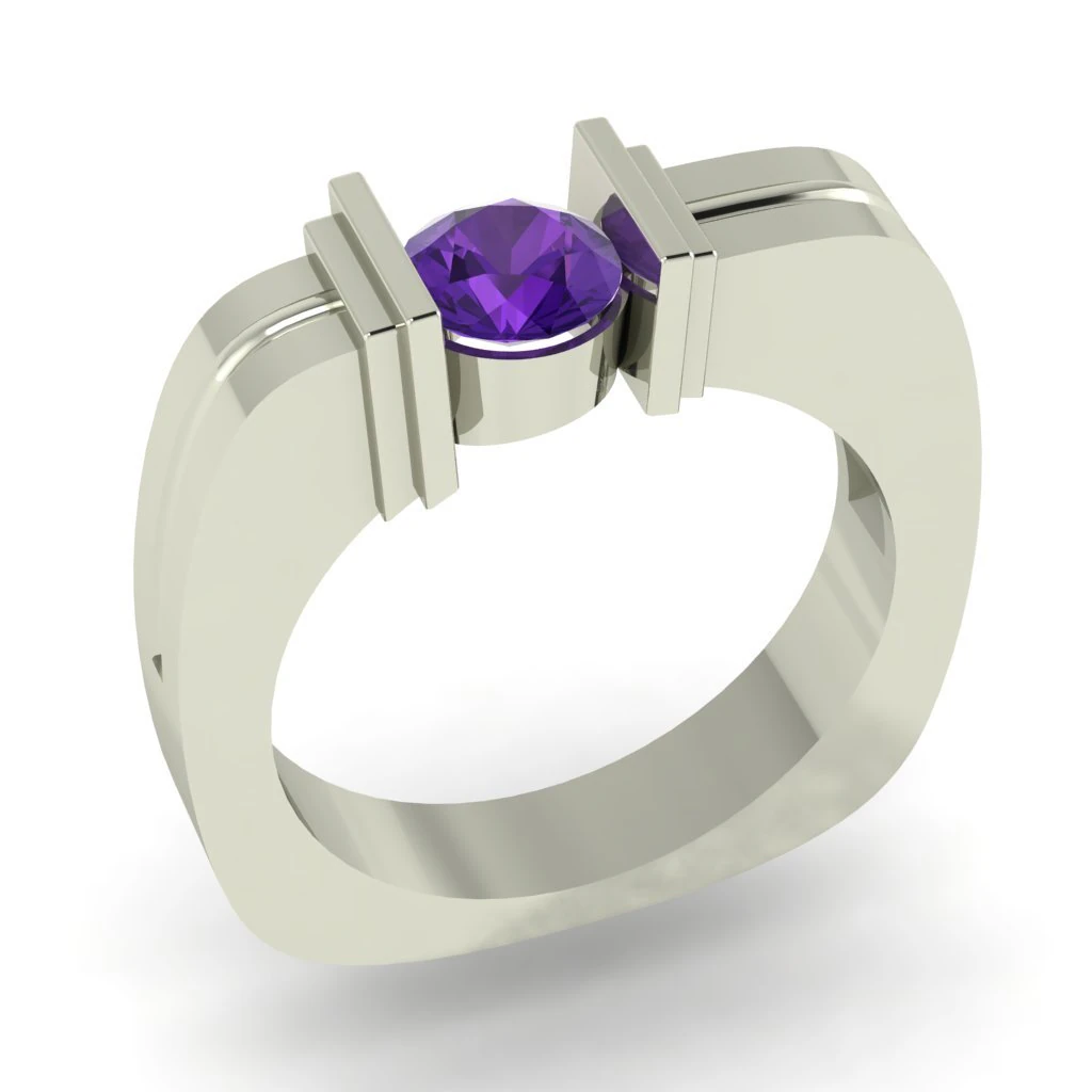 diamond ring for ladies 3D Print Model .c4d .max .obj .3ds .fbx .stl .blend 