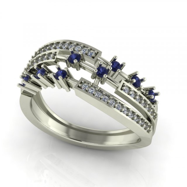 diamond ring for ladies 3D printmodel .c4d .max .obj .3ds .fbx .stl .blend 