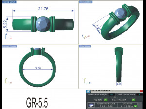 diamond ring for ladies 3D Принт Модель