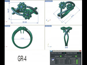 diamond ring for ladies 3D Print Model