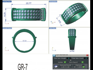 diamond ring for ladies 3D 打印模型