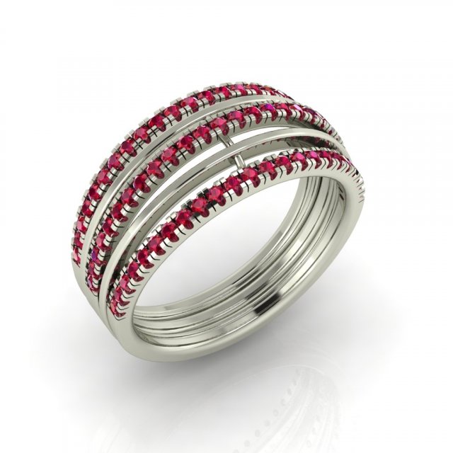 diamond ring for ladies 3D Print Model .c4d .max .obj .3ds .fbx .stl .blend 
