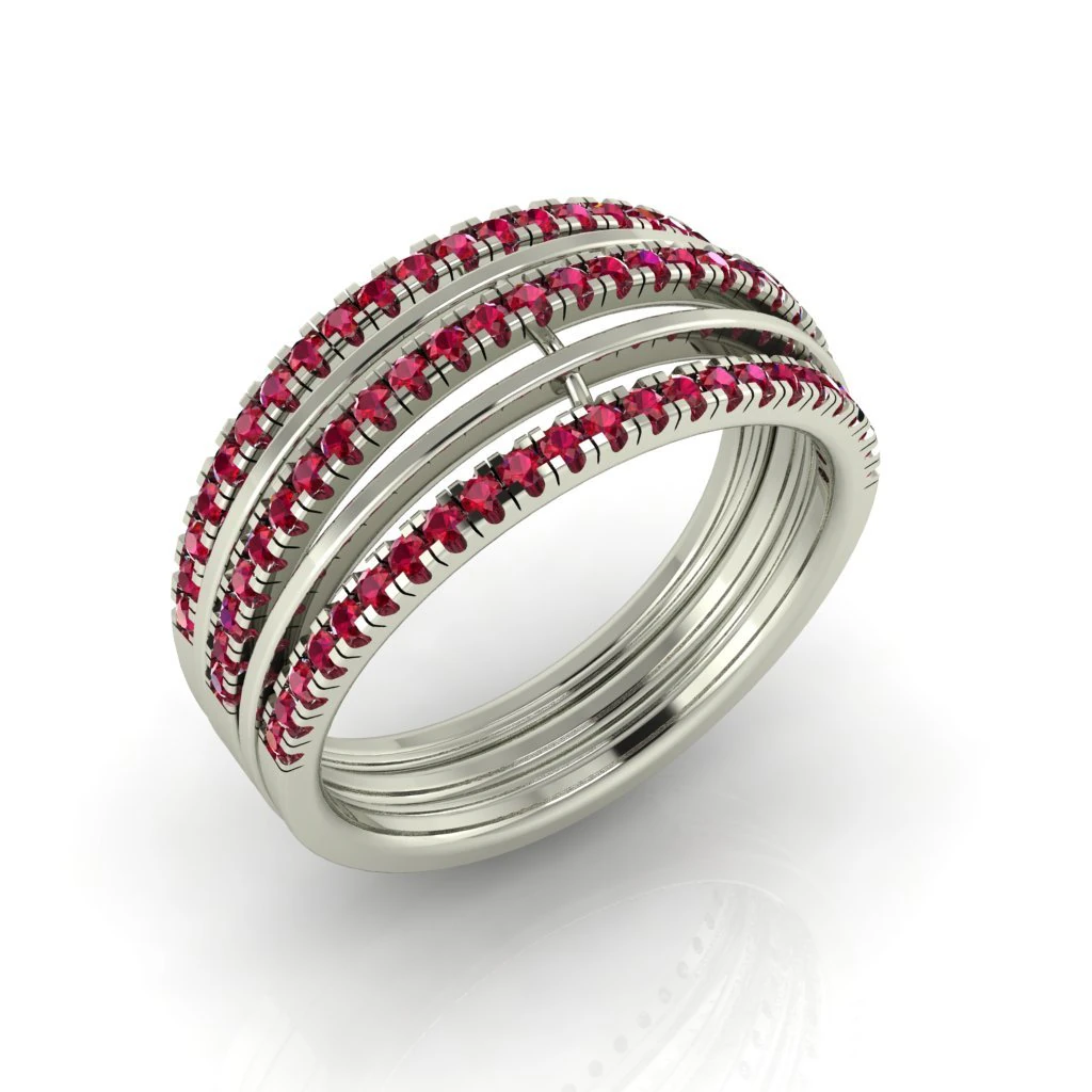 diamond ring for ladies 3D Print Model .c4d .max .obj .3ds .fbx .stl .blend 