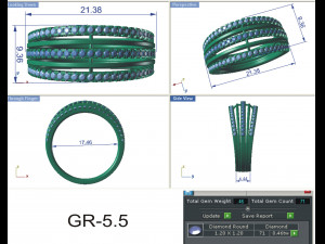 diamond ring for ladies 3D Print Model