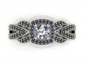 diamond ring for ladies Modèles 3D en vedette