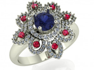 diamond ring for ladies Modèles 3D en vedette