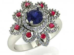 diamond ring for ladies 3D Print Model