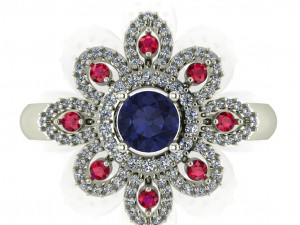diamond ring for ladies 3D Baskı Modeli