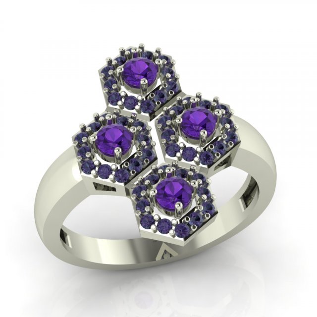 diamond ring for ladies Modèles 3D en vedette .c4d .max .obj .3ds .fbx .stl .blend
