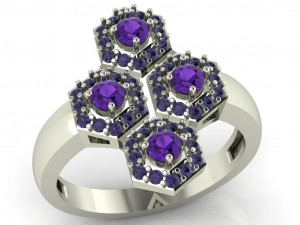 diamond ring for ladies Modèles 3D en vedette
