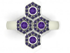 diamond ring for ladies Modèles 3D en vedette