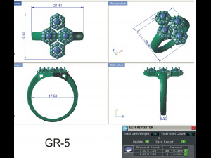 diamond ring for ladies Modèles 3D en vedette