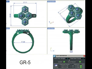 diamond ring for ladies 3D Print Model
