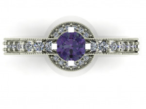 diamond ring for ladies Modello di stampa 3D