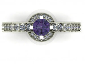 diamond ring for ladies 3D Print Model