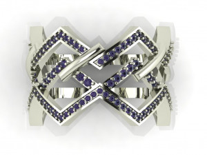diamond ring for ladies Modèles 3D en vedette