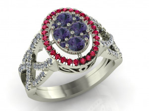 diamond ring for ladies 3D 프린트 모델