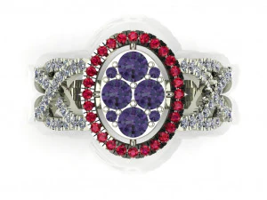 diamond ring for ladies 3D Print Model