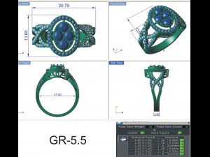 diamond ring for ladies 3D Print Model