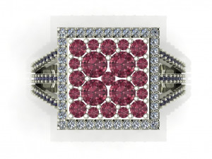 diamond ring for ladies 3D Baskı Modeli