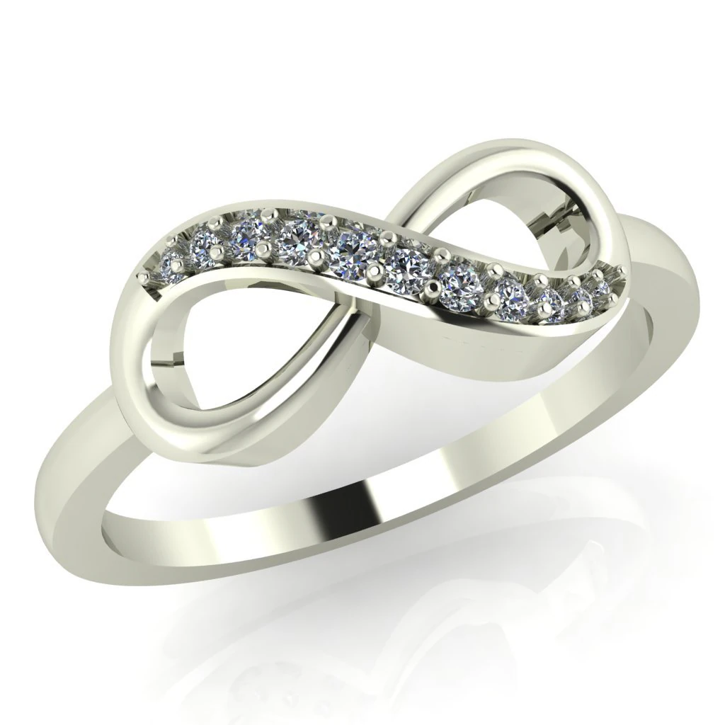diamond ring for ladies 3D Print Model .c4d .max .obj .3ds .fbx .stl .blend 