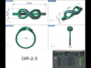 diamond ring for ladies 3D Print Model