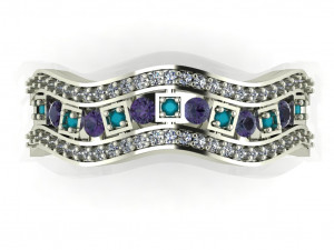 diamond ring for ladies 3D प्रिंट मॉडल