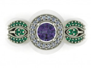 diamond ring for ladies Modello di stampa 3D