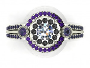 diamond ring for ladies Modèles 3D en vedette