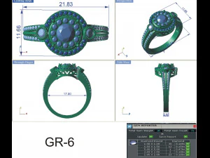 diamond ring for ladies 3D Print Model
