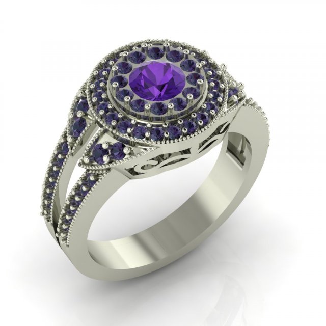 diamond ring for ladies Modelo de Impressão 3D .c4d .max .obj .3ds .fbx .stl .blend 