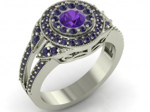 diamond ring for ladies Model do druku 3D