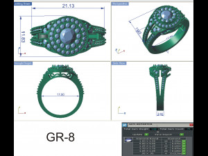 diamond ring for ladies Modelo de Impressão 3D