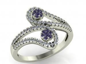 diamond ring for ladies 3D प्रिंट मॉडल