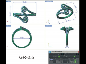 diamond ring for ladies 3Dプリントモデル