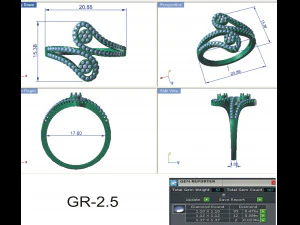 diamond ring for ladies 3D Print Model