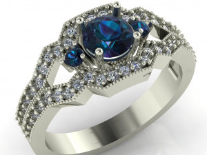 diamond ring for ladies 3D Принт Модель