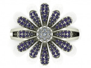 diamond ring for ladies Modello di stampa 3D