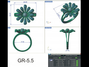 diamond ring for ladies Modello di stampa 3D