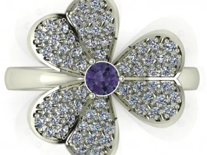 diamond ring for ladies 3D Print Model