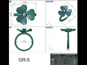 diamond ring for ladies Model Cetak 3D