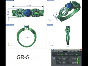 diamond ring for ladies 3D Print Model