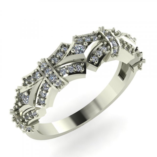 diamond ring for ladies 3D 프린트 모델 .c4d .max .obj .3ds .fbx .stl .blend 