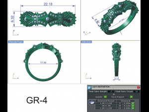 diamond ring for ladies 3D 프린트 모델