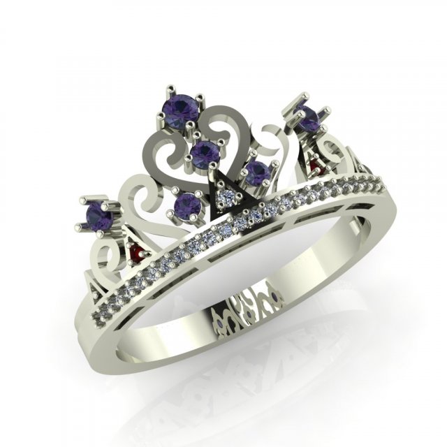 diamond ring for ladies 3D 打印模型 .c4d .max .obj .3ds .fbx .stl .blend 