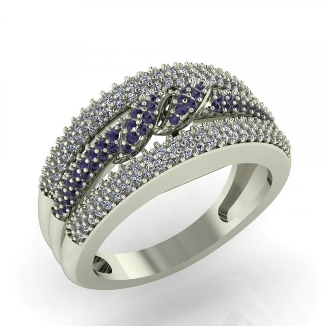 diamond ring for ladies 3D in 3DExport