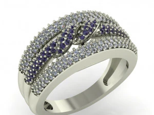 女士钻戒 3D 打印模型