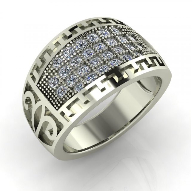 diamond ring for ladies Modèles 3D en vedette .c4d .max .obj .3ds .fbx .stl .blend 